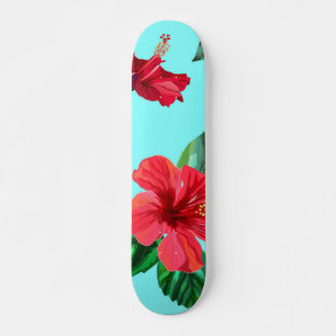 Blommönster Mini Skateboard Bräda 18,5 Cm