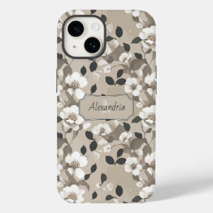 Blommönster Modern minimalistisk vildrosor