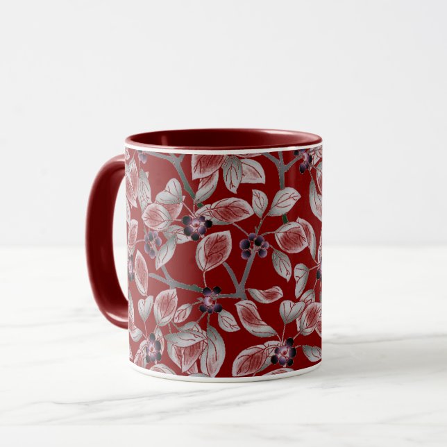 Blommönster Mugg (Framsida vänster)