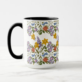 Blommönster Mugg