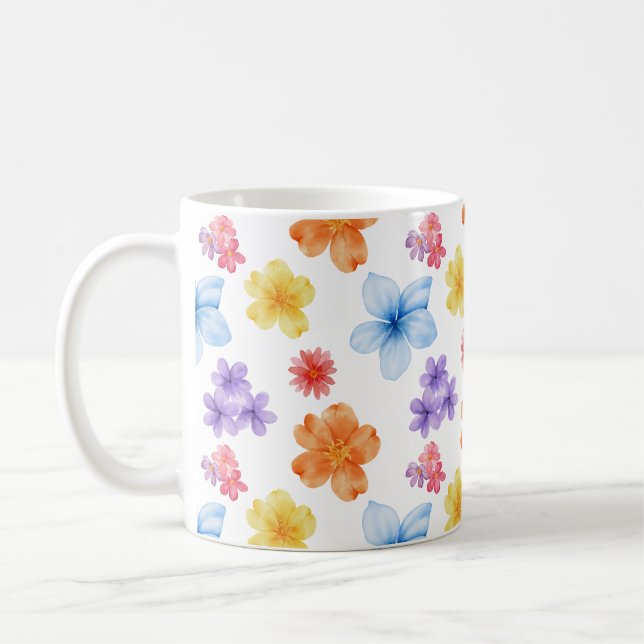 Blommönster Mugg, Nature Älskare Kaffemugg (Vänster)