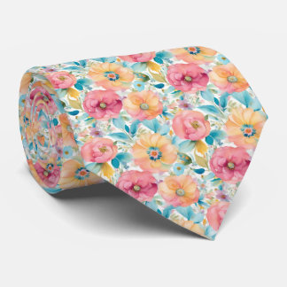 Blommönster Neck Tie Slips