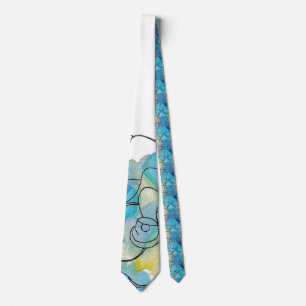 Blommönster Neck Tie Slips