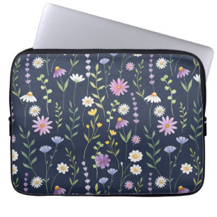 Blommönster på ytan - Mode våren blommor Laptop Fodral
