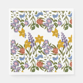 Blommönster Pappersservett