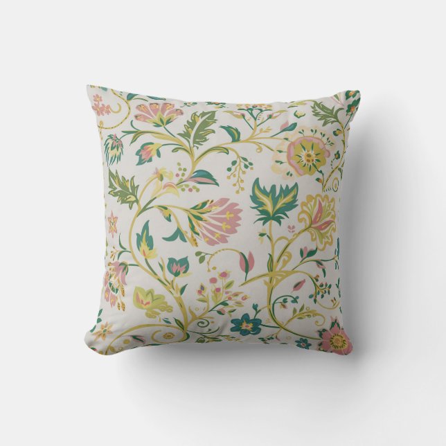 Blommönster Pillow Kudde (Framsida)