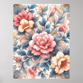 Blommönster Poster