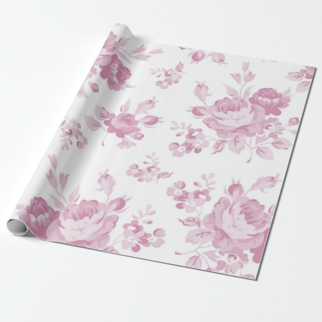 Blommönster Presentpapper (Utrullad)