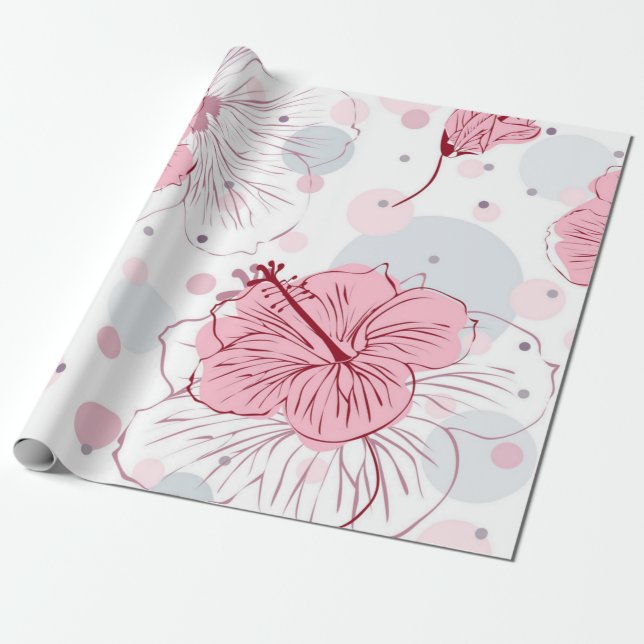 Blommönster Presentpapper (Utrullad)