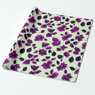 Blommönster Pua Melia Flowers Presentpapper