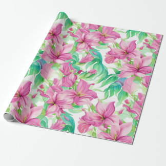 Blommönster Puakenikeni Flowers Presentpapper