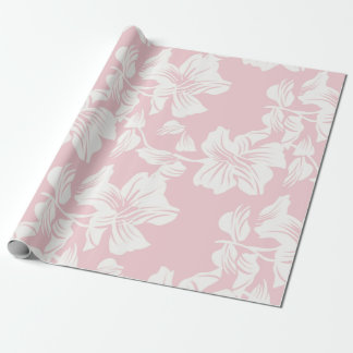 Blommönster Rosa Och Vitt Presentpapper