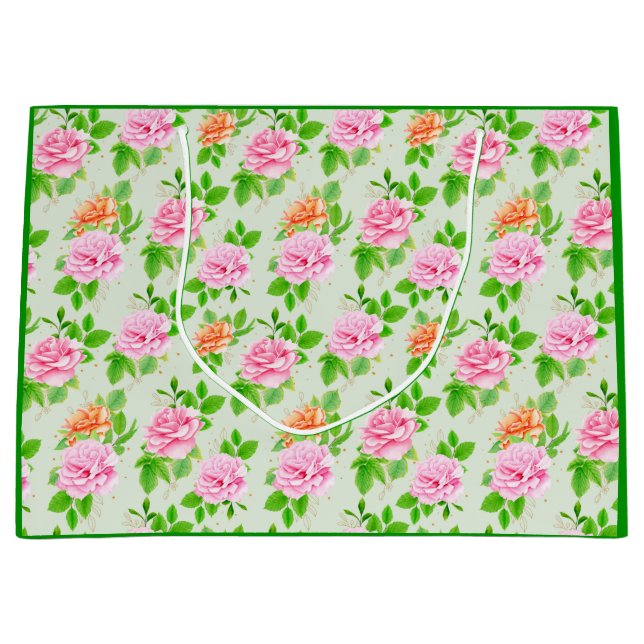 Blommönster Rosa Rosor (Framsidan)