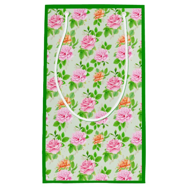 Blommönster Rosa Rosor (Framsidan)
