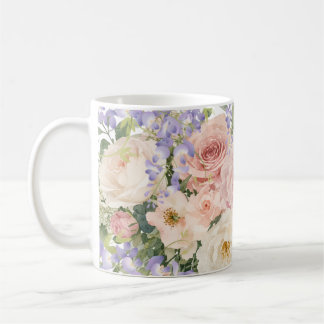 blommönster rosor kaffemugg