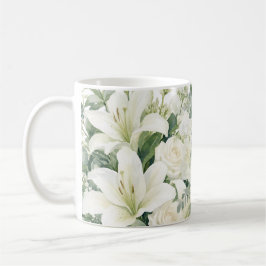 blommönster rosor kaffemugg