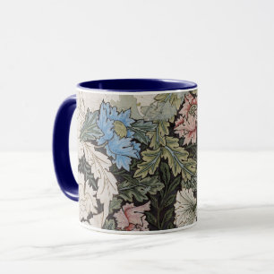 blommönster sketch av art nouveau william morris mugg
