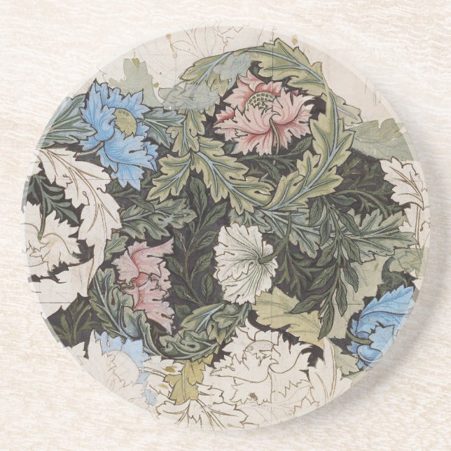 blommönster sketch av art nouveau william morris underlägg (Framsidan)
