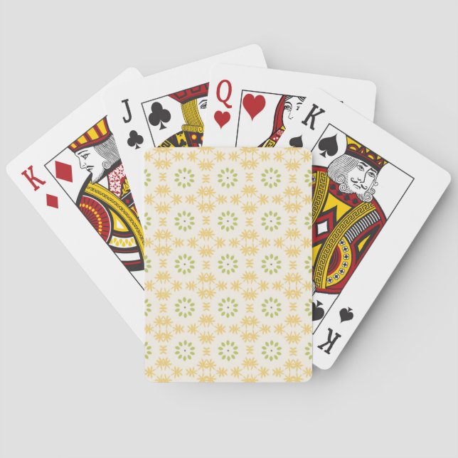 Blommönster Spel Kort (Baksidan)