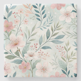 Blommönster Stenunderlägg