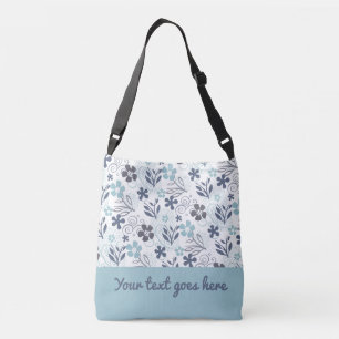 Blommönster Tote Bag Axelväska