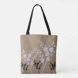 Blommönster Tote Bag Tygkasse