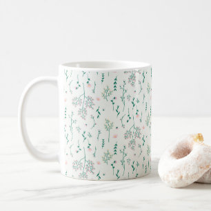 Blommönster Vår Blommig Klassiker Kaffemugg