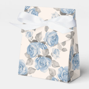Blommönster. Vintageblåttro Presentaskar
