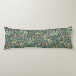 Blommönster William Morris Grönt Rosa Kroppskudde