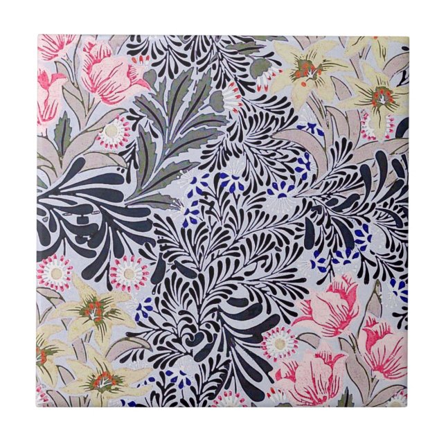 Blommönster, William Morris Kakelplatta (Framsidan)