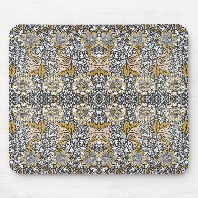 Blommönster - William Morris Mouse Pad Musmatta (Framsidan)