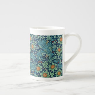 Blommönster William Morris Red Gult Blue Gree Benporslin Mugg