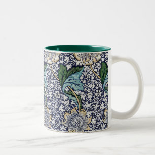 Blommönster - William Morris Två-Tonad Mugg