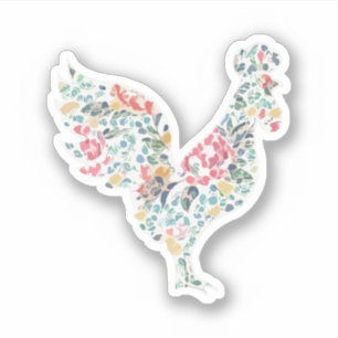 Blommönstertuppdesign Klistermärken