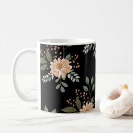 Blommönstrad kaffekopp