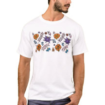 Blommönstrad T-Shirt
