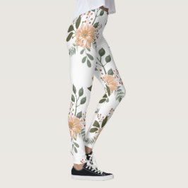 Blommönstrade Leggings