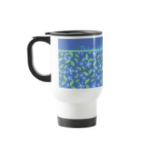 Blommönstren anpassningsbar Blue Periwinkles Ditsy