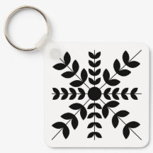 Blommönstret abstrakt Black and White Mandala