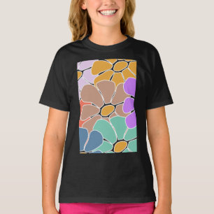 Blommönstret Abstrakt T-Shirt