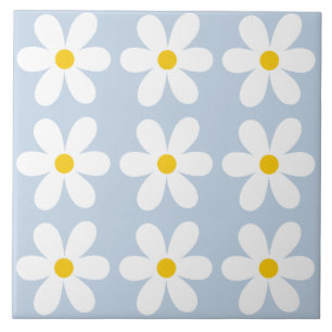 Blommönstret Återställ Daisy Kakelplatta