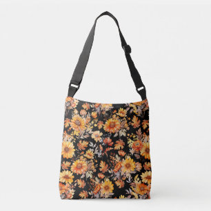 Blommönstret B01 Black BG hösten Axelväska