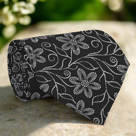 Blommönstret Black & White Elegant Luxury Slips