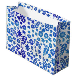 Blommönstret Blue China Hand plockade