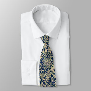Blommönstret Blue & Guld Vintage Slips