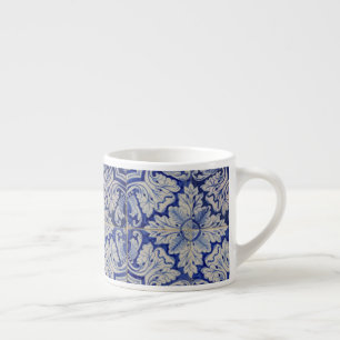 Blommönstret Blue & White Mediterranean Vintage Espressomugg