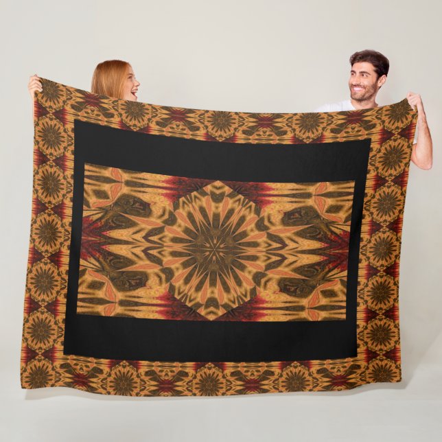 Blommönstret Bohemian Dandelion Petals 1 Fleecefilt (På plats)