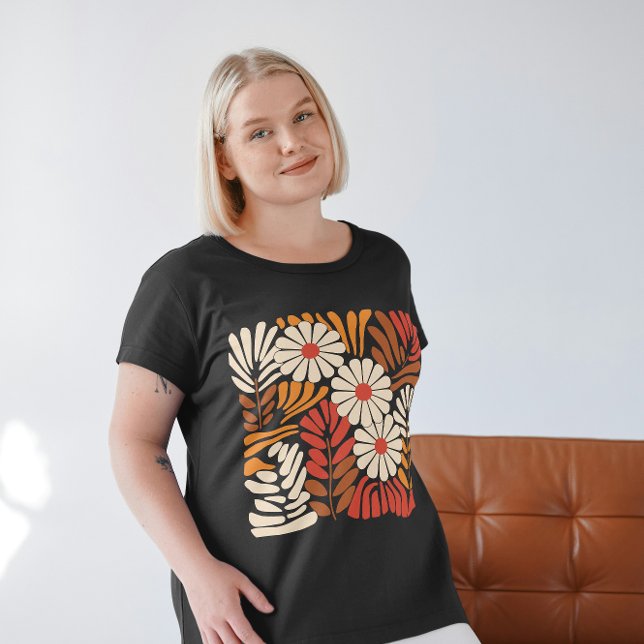 Blommönstret Boho Wildblomm T Shirt (Skapare uppladdad)