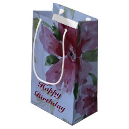 Blommönstret Burgundy Watercolor