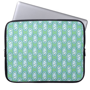Blommönstret chic blått Vintage periwinkle Laptop Fodral